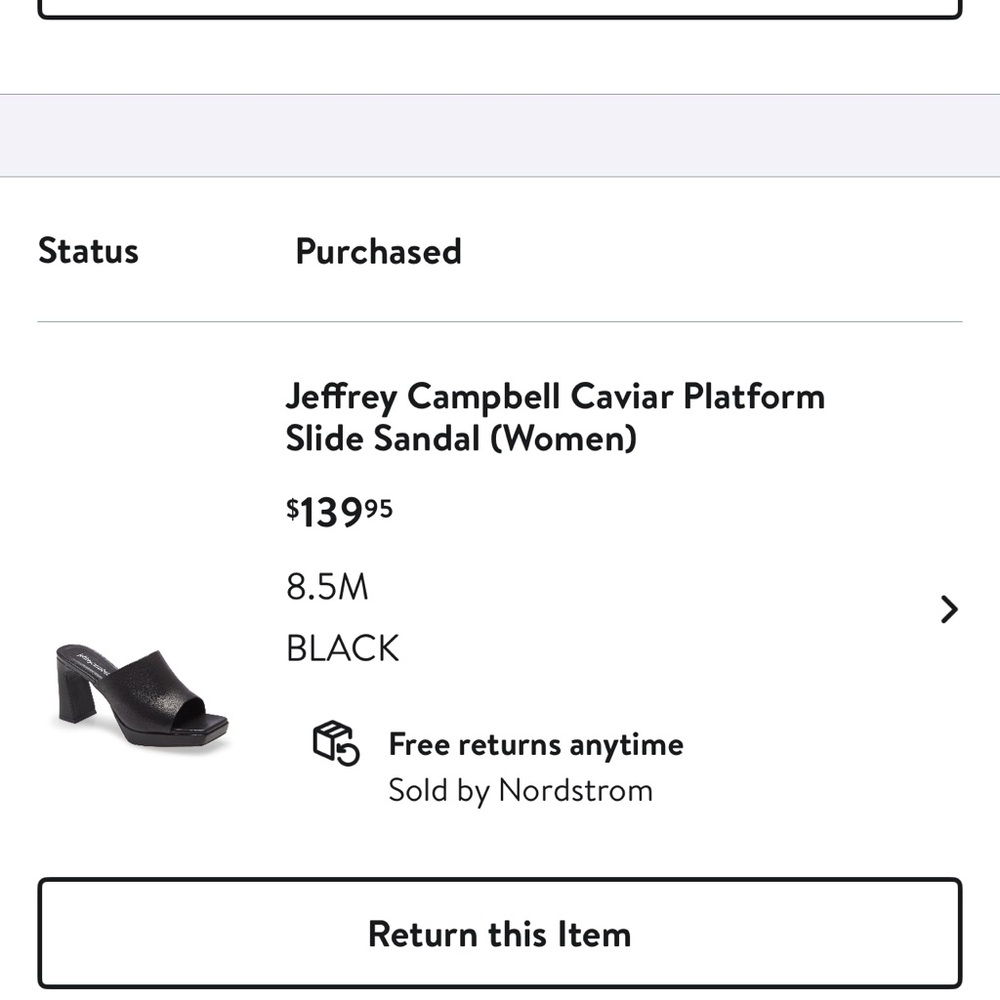 Jeffrey Campbell Caviar Platform Slide Sandal - Picture 8 of 10